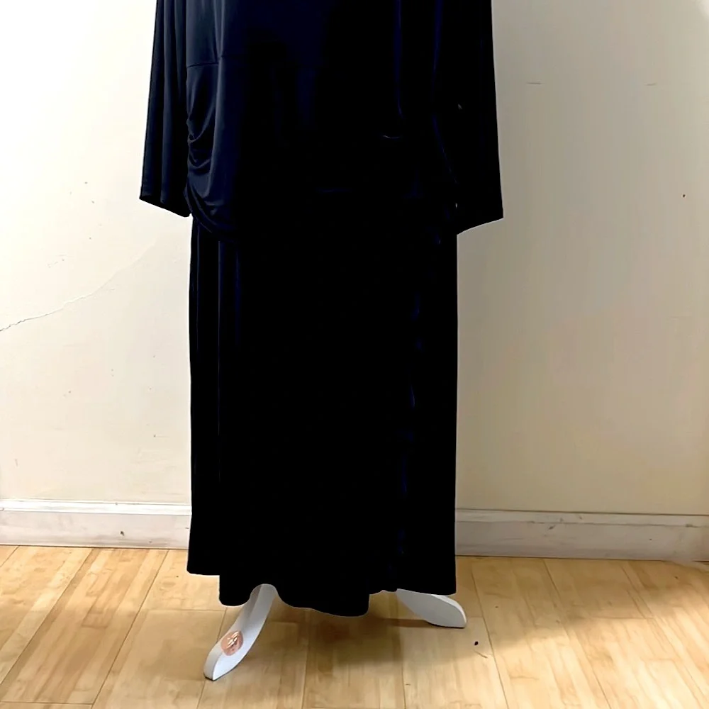 Jessica Howard Blue Ruffles maxi Dress